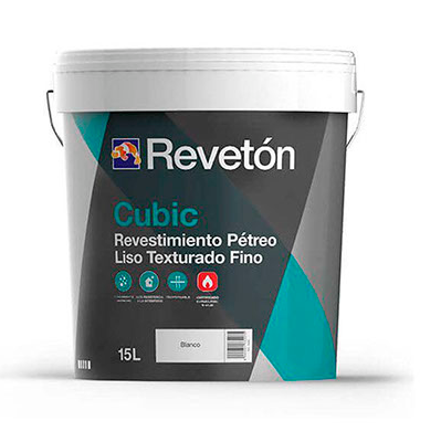 Revetón: Revestimiento pétreo liso texturado fino. Revestimiento acrílico de fachadas y muros. De alta protección y durabilidad.